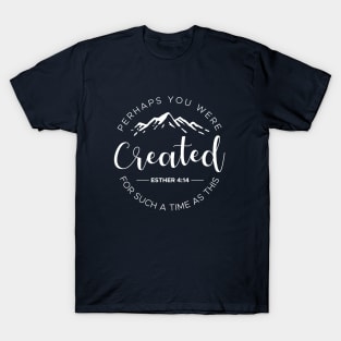 Perhaps You Were Created For Such A Time As This Esther 4:14 T-Shirt